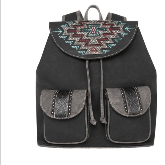 Elegant Black Montana West Aztec Collection Backpack​​